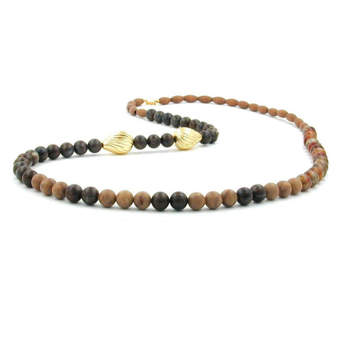Necklace Brown-black Tones Great Design