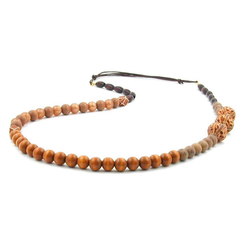 Necklace Nougat-light Brown-dark Brown Colours