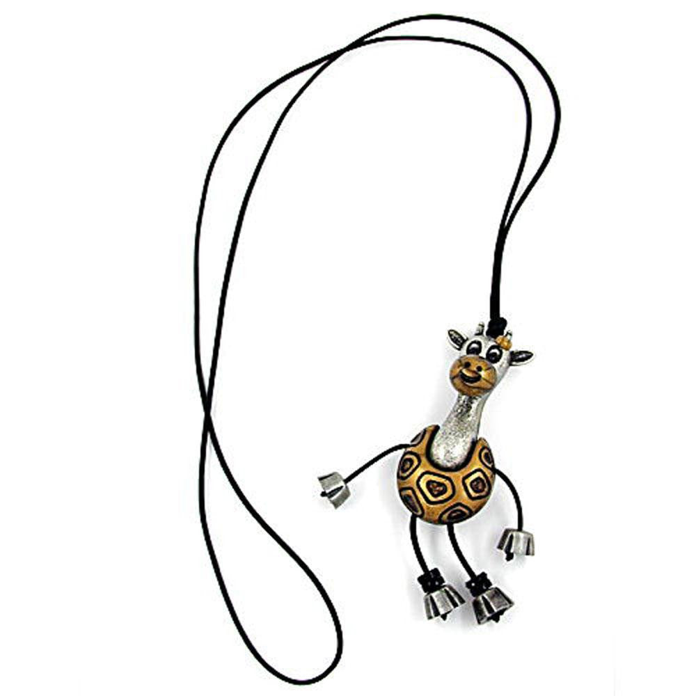 Necklace Giraffe Antique-silver-gold 90cm