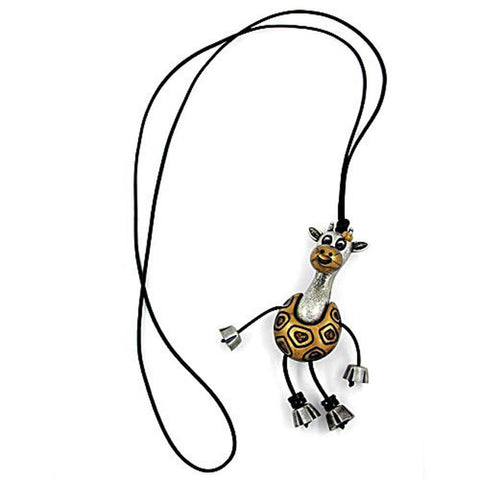 Necklace Giraffe Antique-silver-gold 90cm