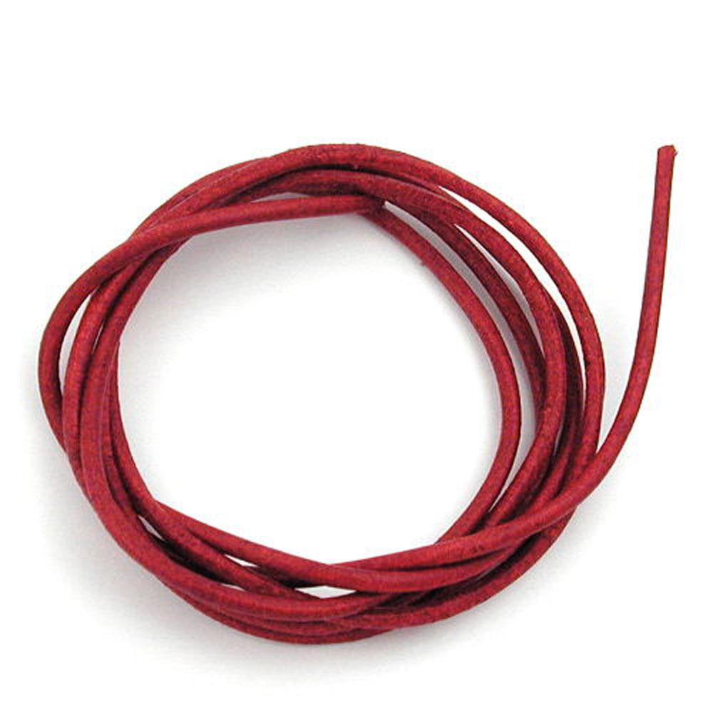 Leather Cord Red 2mm 100cm