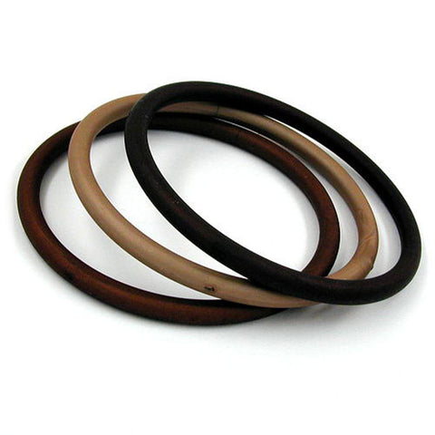 Set Of 3 Bangles Brown Matte