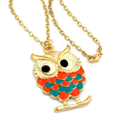 Necklace Owl Multi-coloured