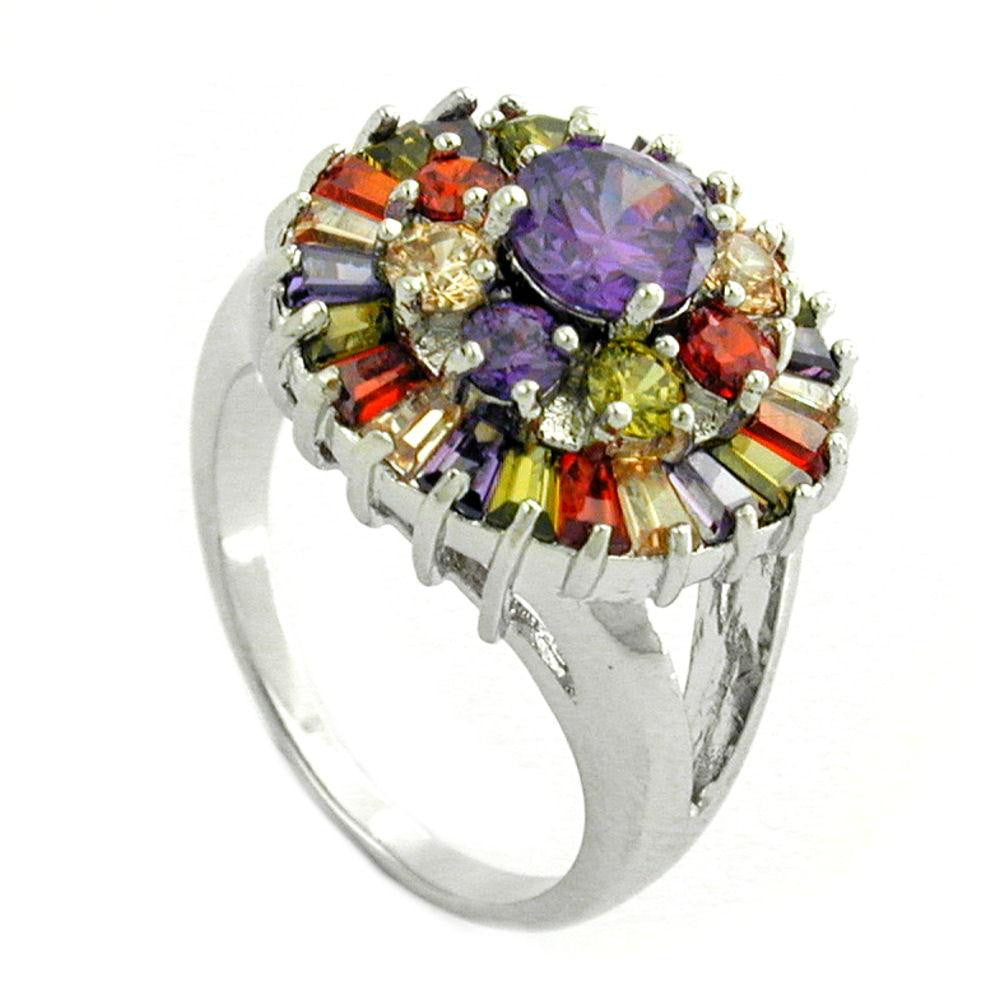 Ring Cubic Zirconia Multi Color