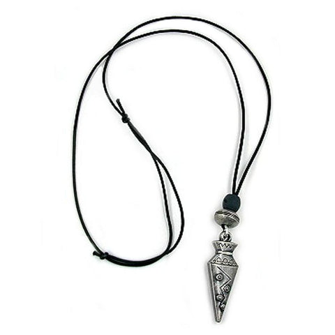 Necklace Cornet Pendant Antique Silver