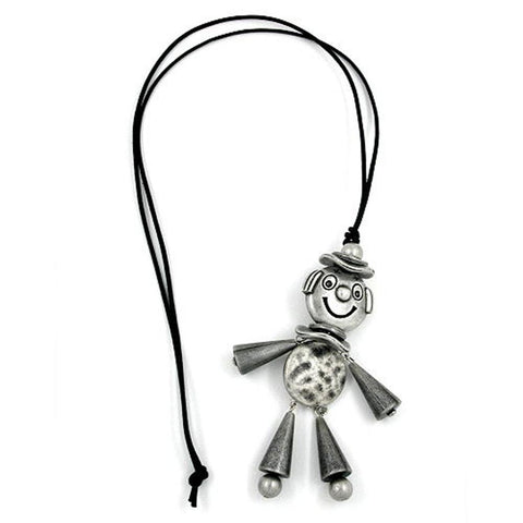 Necklace Jumping Jack Antique-silver 90cm