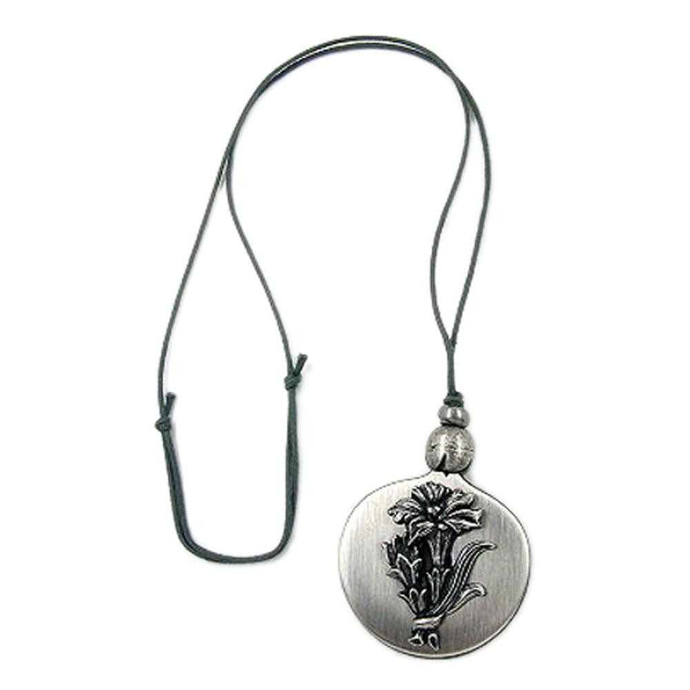 Necklace Gentian Antique Silver