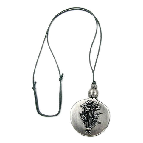 Necklace Gentian Antique Silver