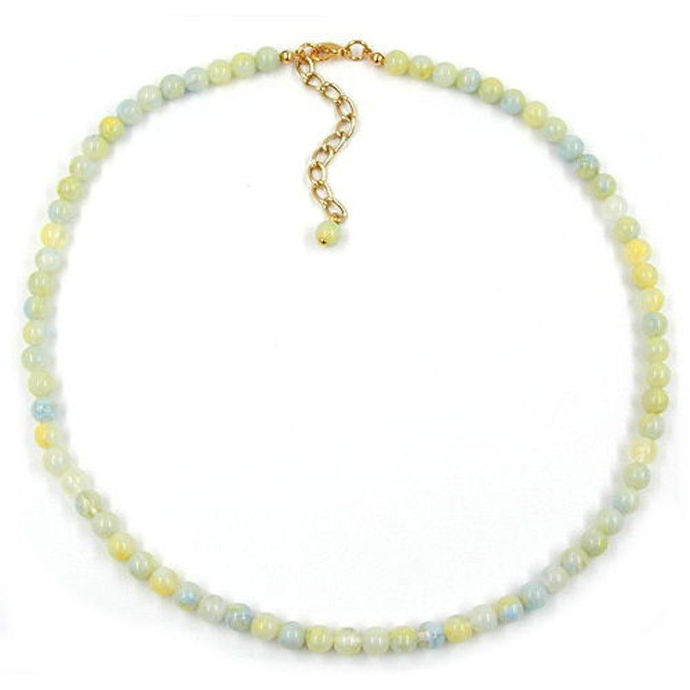 Bead Chain Beads 6mm Green-white