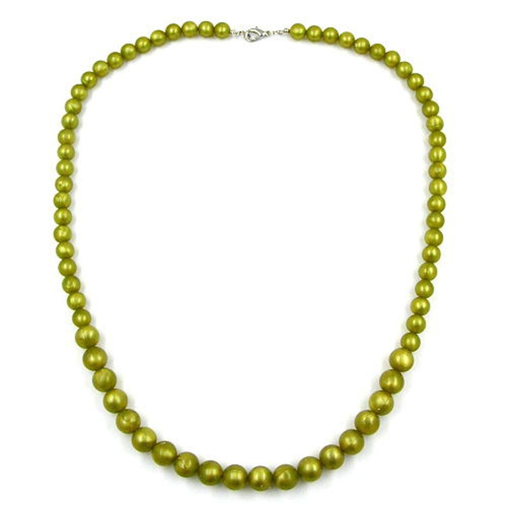 Bead Chain Green-olive Size Variable 55cm