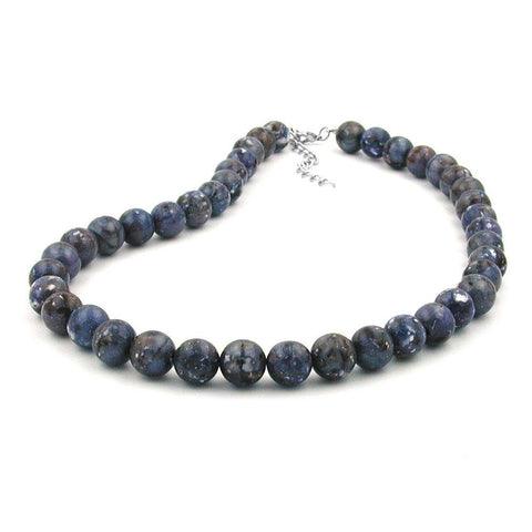 Necklace Beads 12mm Grey-lilac