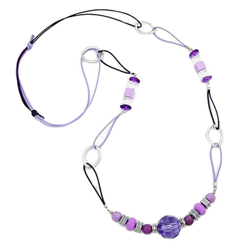 Necklace Brown Beads 100cm