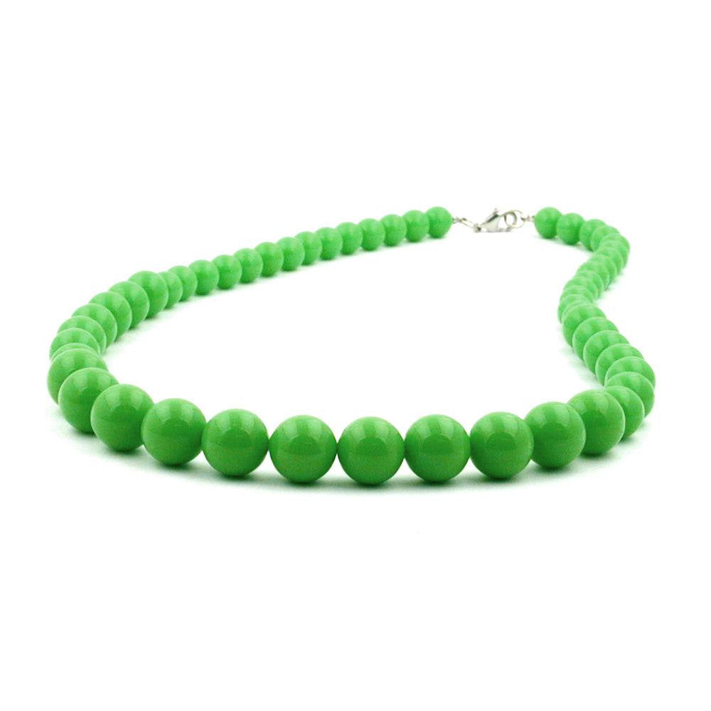 Necklace Light Green Beads