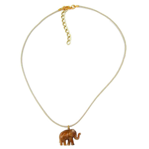 Necklace Elephant Brown