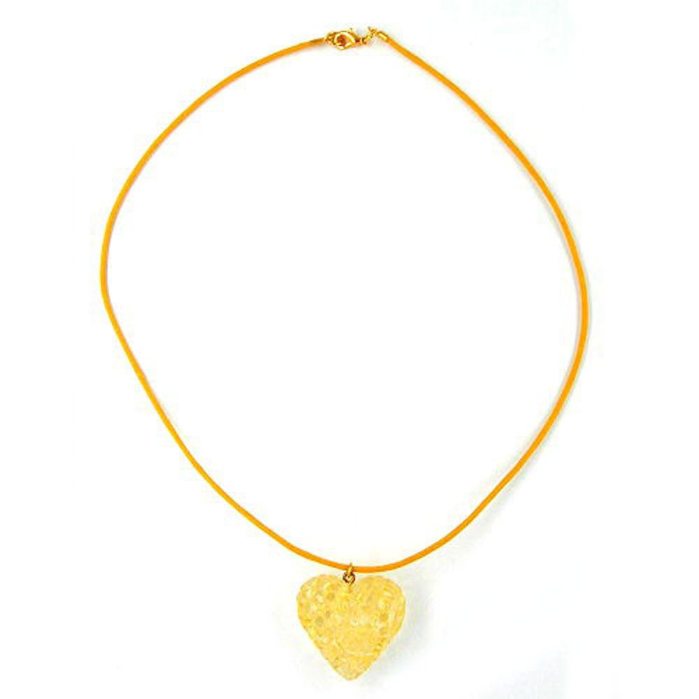 Necklace Yellow Heart Pendant