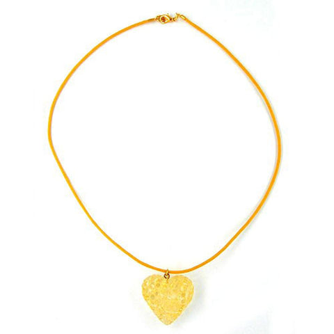 Necklace Yellow Heart Pendant