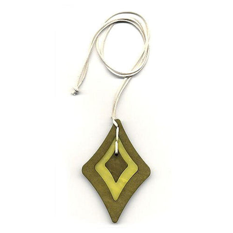 Necklace Baroque Pendant Green