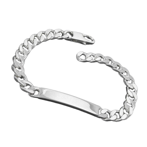 Id Bracelet, Curb Chain, Silver 925, 21cm