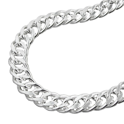 Bracelet, Double Rombo Chain, Silver 925, 19cm