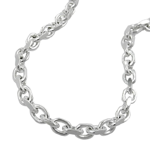 Necklace, Anchor Chain, Diamond Cut, Silver 925, 19cm