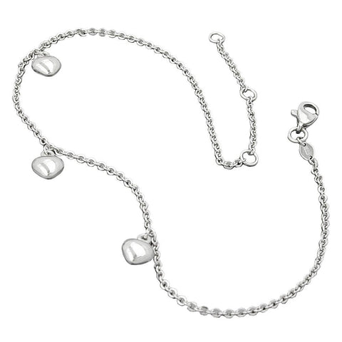 Ankle Chain, Double Trace, Silver 925, 27cm