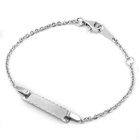 Id Bracelet, Anchor Chain, Silver 925