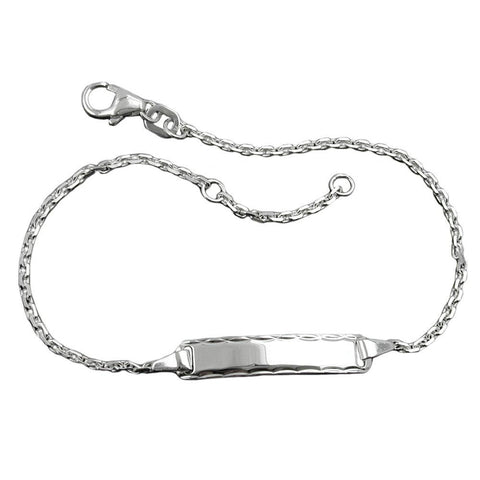 Id Bracelet, Anchor Chain, Silver 925, 18cm