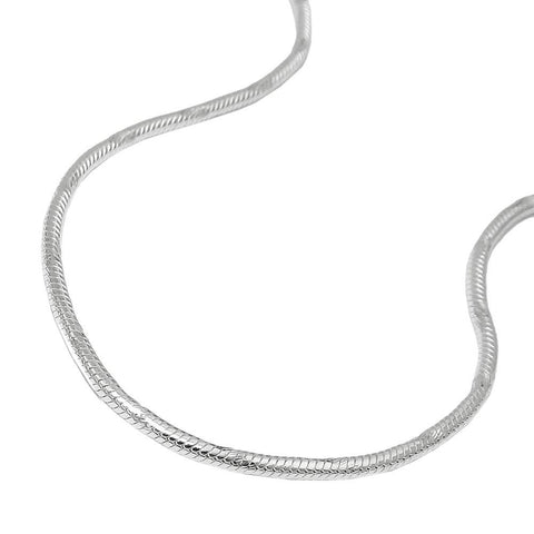 Bracelet, Round Snake Chain, Silver 925, 19cm