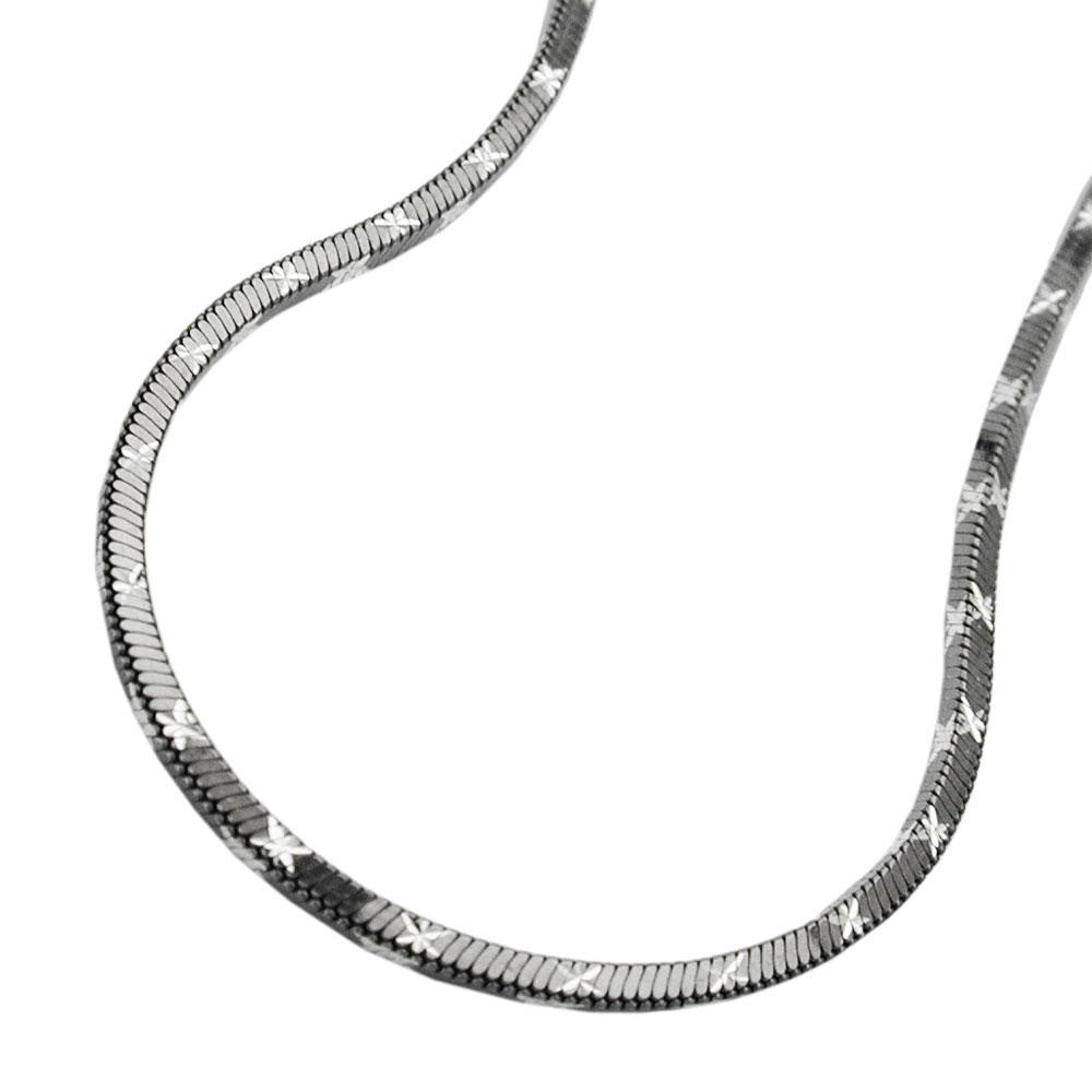 Necklace, Square Snake Chain, Silver 925, 40cm
