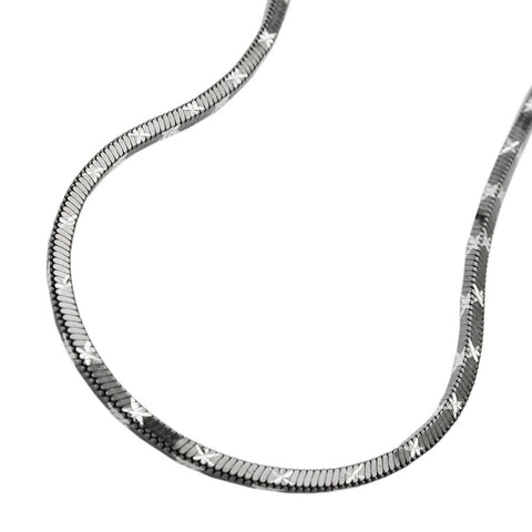 Necklace, Square Snake Chain, Silver 925, 40cm