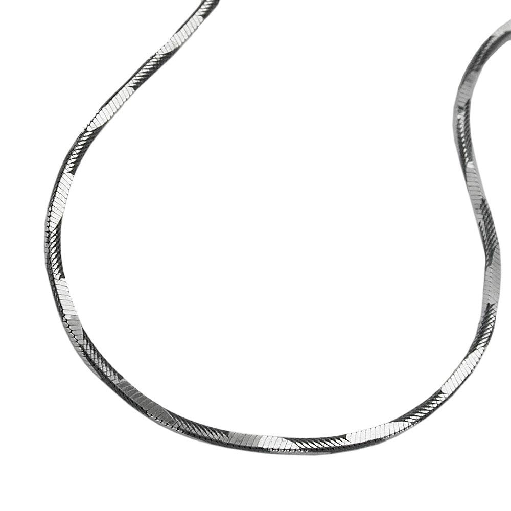 Bracelet, Edged Snake Chain, Silver 925, 19cm