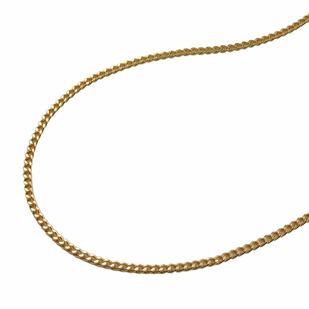 Necklace, Thin Curb Chain, Gold Plated