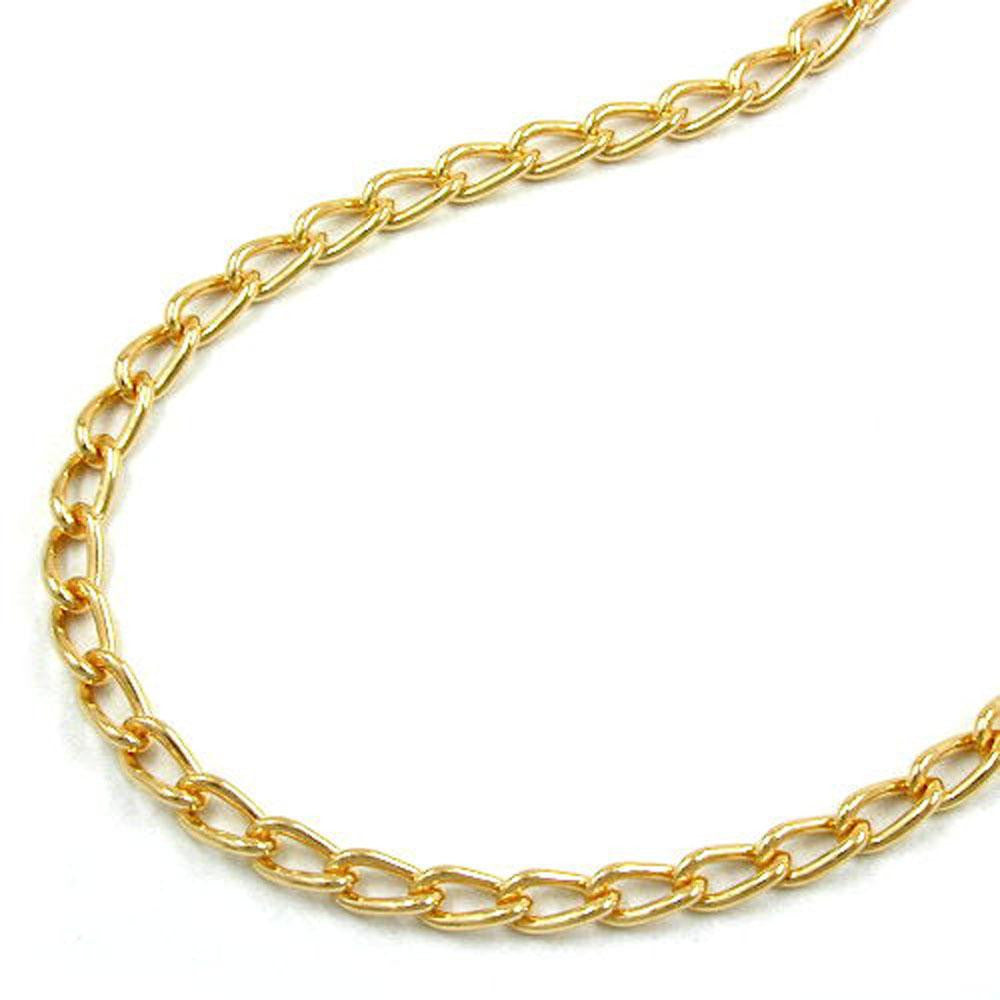 Belly Chain, Open Curb Chain, Gold Plated