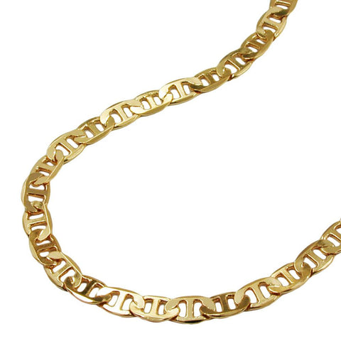 Bracelet, Thin Mariner Chain, Gold Plated