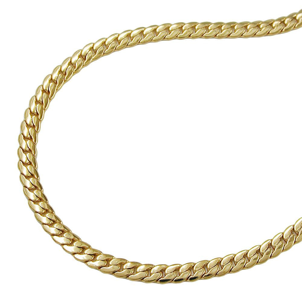 Bracelet, Curb Chain, Oval, Gold Plated