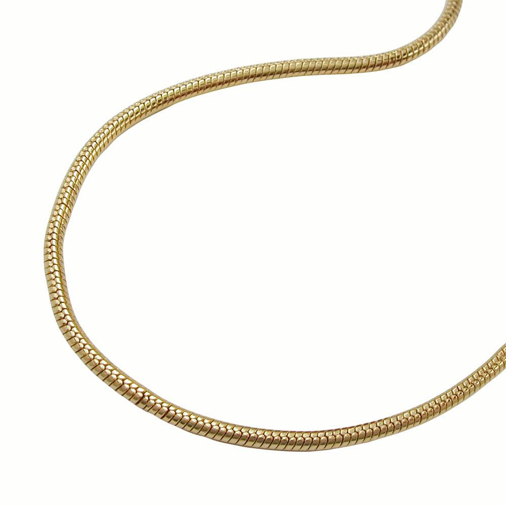 Thin Snake Chain, Gold Plated