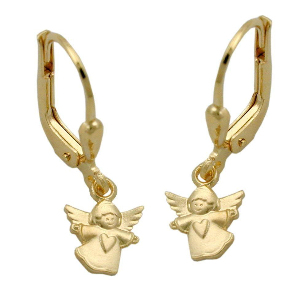 Leverback Earring Flying Angel 9kt Gold