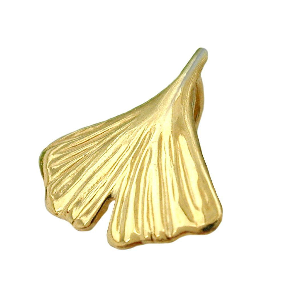 Pendant Gingko Leaf 12mm 8k Gold
