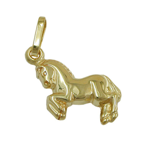 Pendant Small Horse 9k Gold