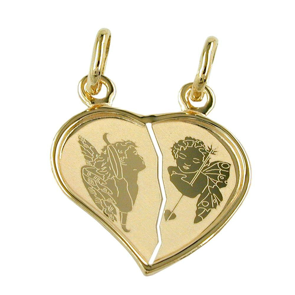 Friendship Pendants Angels 14k Gold