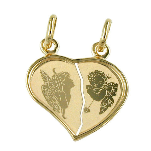 Friendship Pendants Angels 14k Gold