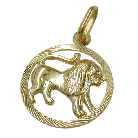 Pendant Zodiac Sign Leo 9k Gold