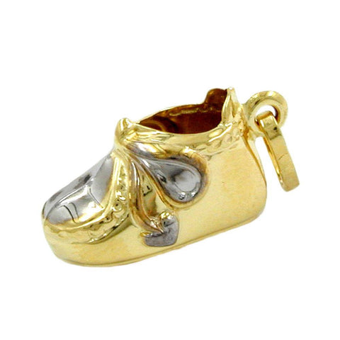 Pendant Baby-shoe Shining 9k Gold