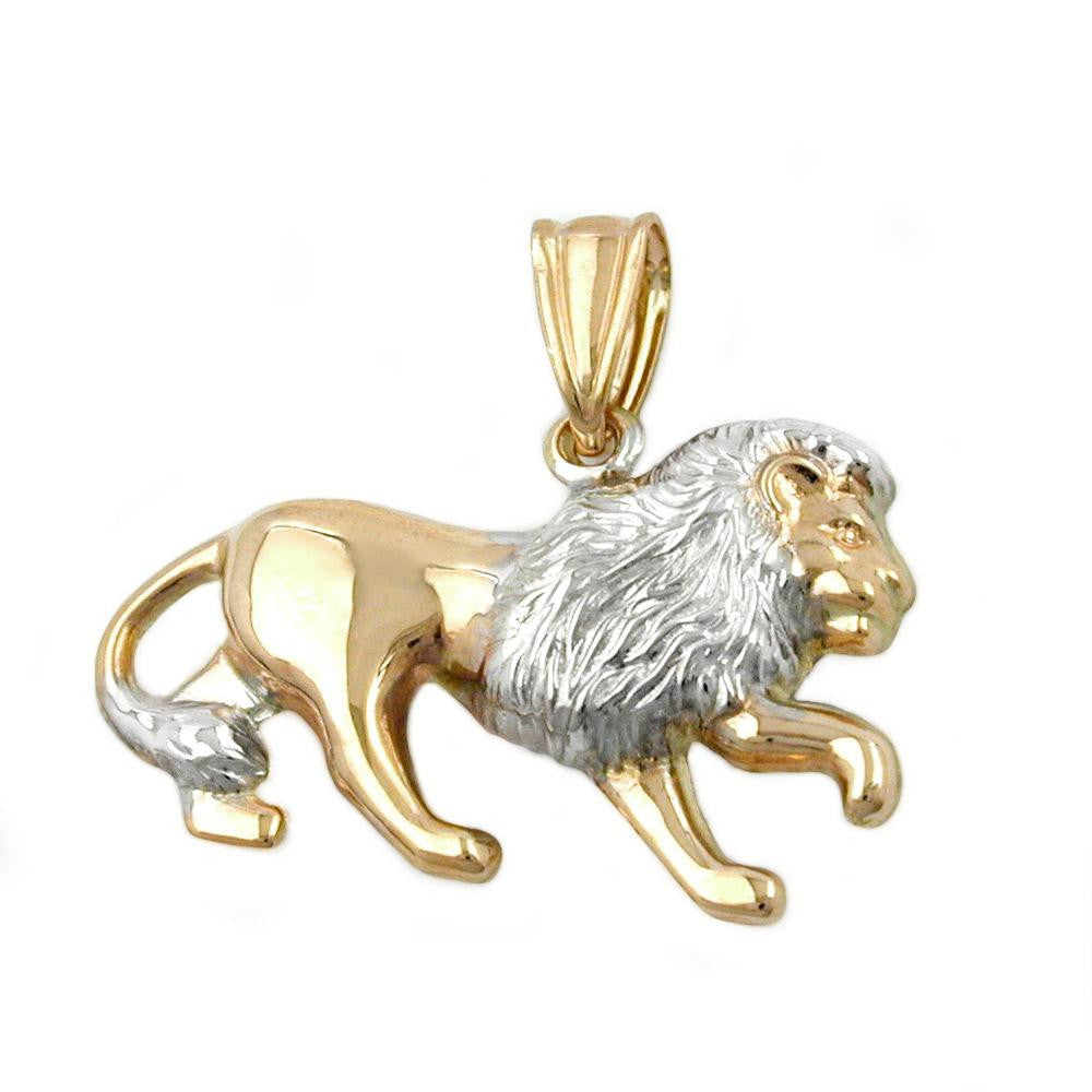Pendant Lion Two Tone 9k Gold