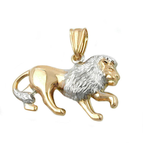 Pendant Lion Two Tone 9k Gold