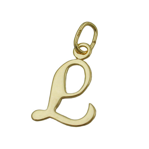 Pendant Letter L 14k Gold