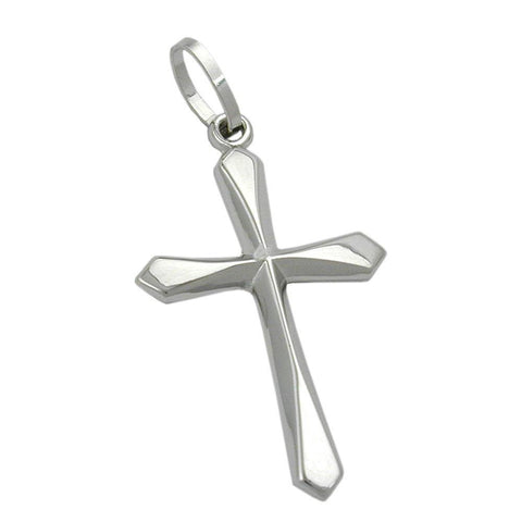 Pendant Cross 9k White Gold