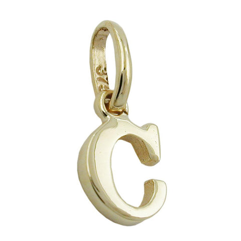 Pendant Initiale C 9k Gold