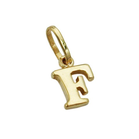 Pendant Initiale F 9k Gold