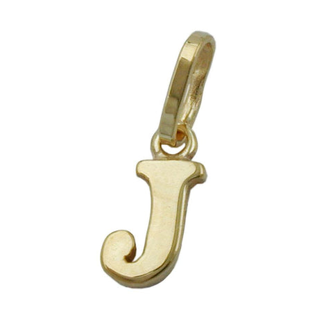 Pendant Initiale J 9k Gold